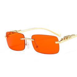 Decorative Frameless Squarte Sun Glasses Animals Decorative Shades Colorful Retro Leopard ...