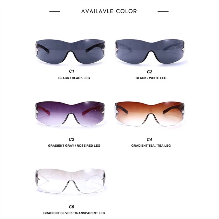 China Customized Rimless Y2k Sunglasses Suppliers