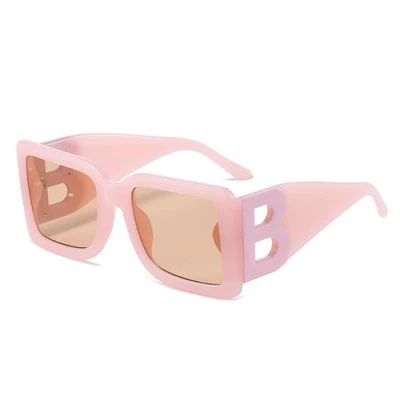 Brand Letter B Square Sunglasses Women