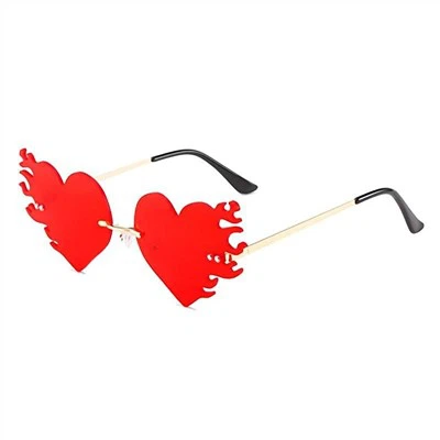 Rimless Heart Sunglasses