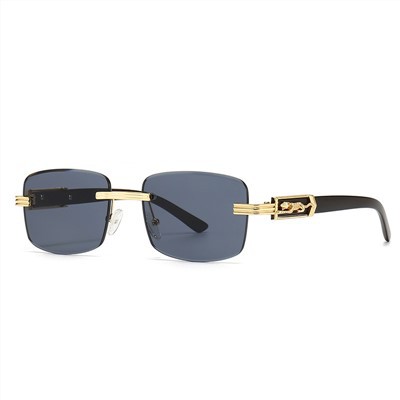 Vintage Rectangle Rimless Sunglasses