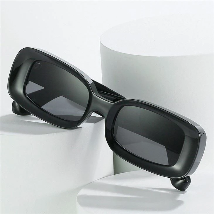 Fashion Thick Rectangle Candy Color Sunglasses