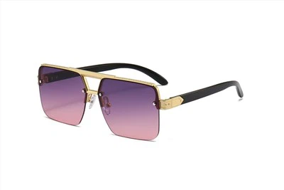 Metal Square Sunglasses