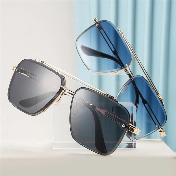 Square Sunglasses Metal Frame