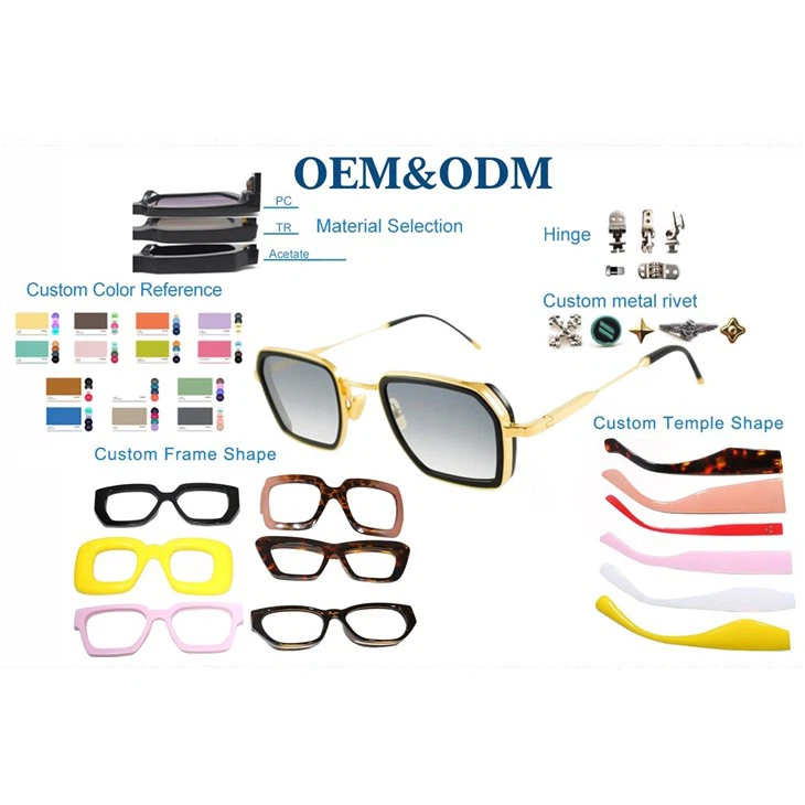 Metal Frame Polarized Sunglasses